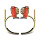 Foot hook climbing pole foot climbing power electrician cement climbing foot buckle pole climbing device electric pole artifact telegraph pole 400 type manganese steel triangle pipe + safety belt set