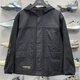 Li Ning windbreaker men's 2023 new Wade winter plus velvet warm water-proof loose hooded three-in-one sports jacket Black AFDT693-1 L