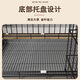 Jiamen JIAMEN (JIAMEN) Cat Cage Double Cat Cage Cat Villa Bold Cat Cage Large Household Pet Cat Nest Cattery Cat House Extra Large Double Layer 86*59*71 with Skylight Folding Flagship Model Luxury Model + Cat Litter Box with Scoop