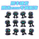 UBL EMO ROBOT Intelligent AI Communication émotionnelle Interactive Dialogue de dialogue Vocation Reconnaissance EMopet Desktop Companion Toy One-à un Service Emo Emo Standard Edition Black