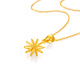 Mengjinyuan 18K gold pendant, 750 gold sparkling star pendant for girlfriend, birthday gift for Valentine's Day, pendant - about 0.55g