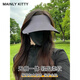 MAINLYKITTY防晒帽女夏季防紫外线户外可折叠遮阳帽空顶太阳帽子送女友礼物 【深灰色】