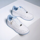 KAPPA women's shoes, high-value board shoes for women 2025 summer new versatile sports shoes thick sole breathable small white shoes for women Classic white/iceberg blue 38