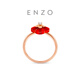 Chow Tai Fook ENZO Shishi Ruyi 18K gold carnelian topaz ring for women EZV7387 gift for girlfriend No. 11