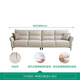 Quanyou Home Technology Fabric Sofa Living Room Small Apartment Modern Simple Inline Single-Line Sofa Household