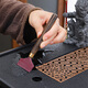 Yunxu Wukong Tea Ceremony Six Gentlemen Set Kung Fu Tea Set Complete Collection of Tea Clips Tea Scrapers Tea Knives Tea Cup Holders Tools Tea Making Accessories Wukong Ancient Silver Tea Ceremony Six Gentlemen Ebony Sandalwood 8 Pieces