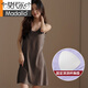 
Modal suspender nightgown for women summer pajamas with chest pad integrated medium-length vest skirt sleeveless cool and thin home clothing DMB11979 M 80-100Jin [Jin equals 0.5 kg]