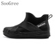 SooGree rain boots for women middle tube rain boots for takeaway rider kitchen waterproof oil-proof non-slip wear-resistant labor-resistant rubber shoes 36 sizes