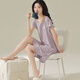 Ночная рубашка Langsha для женского тонкого стиля модальное ice Silk Silk с короткими рукавами