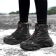 Yijiabao Schneestiefel für Frauen im Winter plus Samt warme Baumwollschuhe Marke Frauenschuhe Vielseitige Schuhe für Frauen 2025 neue Vater Schuhe erhöht 38 empfohlen, eine größere Größe zu nehmen