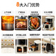 Joyoung air fryer, no need to turn over, double heat source heating, 6.5L large capacity, multi-functional, oil-free, low-fat frying KL65-V573