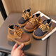 Terranis Yangma recommends boys' Martin boots for autumn and winter new style boys' single boots children's boots British leather boots baby school gray 21_inner length 13cm