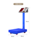 Yongcai Wiegen der elektronischen Skala kommerziell hochpräziser elektronische Wiege Bodenladestationskala Haushaltskala Stall Business Skala Vegetable Sales Intelligente Preismaßstab Express Scale Industrial Counting Scale 150 jin