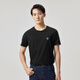 
Jinba Men's Clothing (K-Boxing) [Same Model in Shopping] Short-sleeved Cotton T-shirt 2025 New Thin Comfortable Mulberry Silk Round Neck BTCT1301 Black M (170)