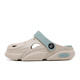 Babudou children's shoes boys' summer soft-soled clogs children's slippers 117542169 light hemp gray/water moon blue 34-35