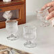 Vinoa mini ins high-foot engraved one or two small wine glasses, retro spirits glasses, 50 ml household engraved small wine glasses