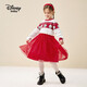 Disney (DISNEY) children's clothing children's girls woolen long-sleeved dress mesh New Year's red skirt 23 winter DB341RE02 red 120