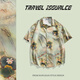Nebel Sky kurzärmeligte Eis Silk Kühlung gedrucktes Hemd Summer Ehepaar Strand Hawaiianer Urlaubsstil Casual Shirt Jacke HK-6621 Hawaiian White XL (Empfohlen 150-170jin [Jin ist gleich 0,5 kg])