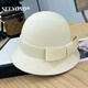 Seeyond Deep Sun Qianjin Xiaoxiangfeng Fisherman Hat Femme Femmes automne et hiver français rétro Hepburn Style HAP HAP TOP FACE PETTE CHAPE BLANC CHAPE BLANC BLACK BOTIE BOUTIQUE CASSE CASSE CASHER
