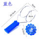 Mu Yu Children's Glowing Hand-Cranking Magnetic Track Magic UU Ball Round Magic Flying Magnet Yo-Yo Colorful Gyro Toy Magic Gyro [Random Color]
