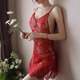 Adore Autumn and Summer Women's Sexy Pajamas Underwear Lace Suspenders Mood Home Clothes Hot Sexy Temptation Girlfriend Red (Nightskirt T-Pants) L Suitable for 100-120 Jin Jin equals 0.5 kg Confidential delivery