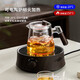 Yihutea (YIHUTEA) glass teapot tea maker, household tea-making special high-temperature tea set, tea water separation and filtration three-piece tea kettle set, double load-bearing handle - transparent tea kettle 600ml