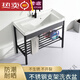 
Balcony hand sink ceramic washing basin stainless steel bracket wash basin laundry sink with washboard balcony ultra-deep washing 1048 single basin with drainage