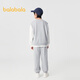 Balabala children's clothing boys long sleeves set children's sportswear 2025 new spring dress fake two-piece fashion 208125104104