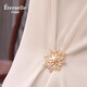 Eternelle French eternal design corsage feminine snowflake brooch high-end exquisite silk scarf buckle gift