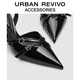 Urban Revivo Sommer Frauen modische Kätzchen Absatz spitzer Zeh leere Schuhe UAWS40052 Black 37