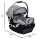BRITAX infant rear-facing safety seat 0-13.6kg 3-stage adjustment, comfort and protection