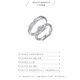 FEILACK couple rings, a pair of moissanite diamond rings, one carat silver proposal, wedding, lover's birthday gift to girlfriend, 925 silver open pair ring