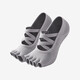 Keep open toe yoga socks silicone professional non-slip women's toe socks sports fitness socks Pilates ballet gray