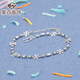 Caibai Jewelry Platinum Bracelet Pt950 Laser Bead Flower Bracelet Women's Fashion Bracelet Price BJ Platinum Bracelet About 3.41g About 16cm
