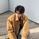 Poum Khaki Kurzer Schulterpadjacke Herren American Pilot Jacke Revers Herbst Dünnstil Baseball Uniform Qyrj-9905 Khaki M.