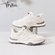 Millies Top -Layer Cowide Frühling und Herbst Outdoor Wanderschuhe Herrensportschuhe Casual Schuhe atmungsaktive dünne Herrenschuhe u1098 Weiß 39