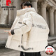 Pierre cardin down jacket men's jacket men's winter new casual winter corduroy men's goose cold-proof thickened warm clothes 138202 khaki XL (recommended 130-150Jin [Jin equals 0.5 kg])