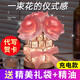 Chentian Rose Crystal Night Light Rechargeable Atmosphere Lamp Bedside Bedroom Girl Birthday Gift Creative Romantic Ornament Pink-Rose Crystal Lamp Comes with Essence + Gift Bag