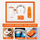 Deepsister Business Gift Custom Logo Souvenir Teachers' Day Gift Creative Enterprise Annual Meeting Gift Anniversary Gifts Gifts for Employees 316 Coffee Cup Series [Blue Two-Piece Set-A] Heaven and Earth Cover Gift Box + Gift Bag