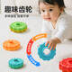 Leleyu (leleyu) early education children's toy rainbow stacking circle 1-3 years old baby educational boy and girl birthday gift