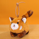 OIMG wagging tail cute dog doll panda plush doll doll bag pendant birthday gift school gift little cute dog [white] 7cm