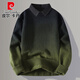 
Pierre cardin high-end sense fake two-piece sweater men 2025 new gradient shirt collar sweater men winter thermal inner wear 9756 red [liner * shirt * collar] 2XL about 150~170Jin [Jin equals 0.5 kg] can be worn