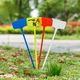 Shipton flat bevel plastic large ground label gardening label agricultural corn test field mark indication sign combination 36cm flat 10*5 yellow 10 sheets