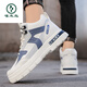 Holzspecker-Herrenschuhe 2025 Frühlings- und Herbst-High-Top-Männer vielseitige Höhenhöhe, die gelegentliche Outdoor-Sportarten ohne Slip Martin Boots Beige 40 verdickt sind