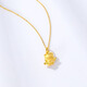 Jingyue Long Gold Hello Kitty Pendant 999 Pure Gold Fairy Angel KT Cupid Cady Cat Pendant Women's Necklace Gold Fairy Stick KT About 0.6-0.7g+S925 Necklace