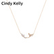 Cindy Kelly light luxury niche silver necklace, versatile, heart-shaped clavicle chain, high-end, birthday and New Year gifts for girls and girlfriends, rose gold, practical and high-end for wives and girlfriends