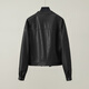 Sie Chi Motorradstil PU Lederjacke für Frauen 2025 Herbst Kleidung neue modische lässige einfache Standkragen Solid Color Jacke Jacke