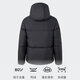 Adidas Herrenkleidung geschwollene JKT warme Technologie warme 600 Taschenhaube Duck Down Bread Down Jacke JV6187/Schwarzkonserve Warm 600 Tasche M (175)