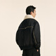 速写男装商城同款2024冬新品短款翻领羽绒服宽松城市轻户外9O0C12530 001本黑 S