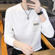 Playboy sweatshirt men's 2025 autumn new round neck pullover men's youth fashion brand autumn and winter long-sleeved T-shirt trendy tops black 3XL recommended 150-170Jin Jin equals 0.5 kg